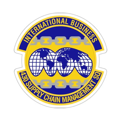 430th Supply Chain Management Squadron (U.S. Air Force) STICKER Vinyl Kiss-Cut Decal 2 Inch White - The Sticker Space