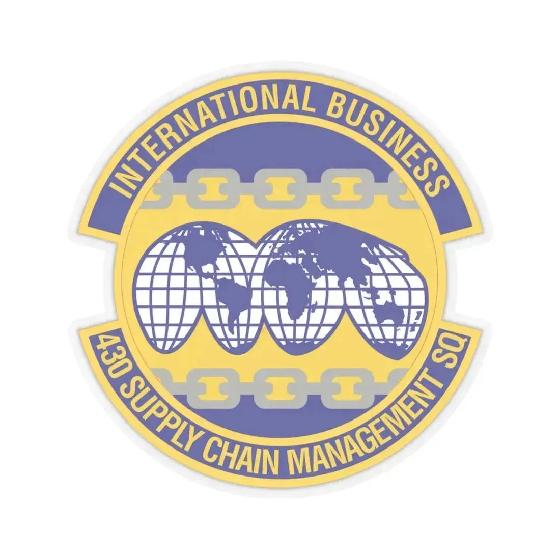 430th Supply Chain Management Squadron (U.S. Air Force) STICKER Vinyl Kiss-Cut Decal 6 Inch Transparent - The Sticker Space