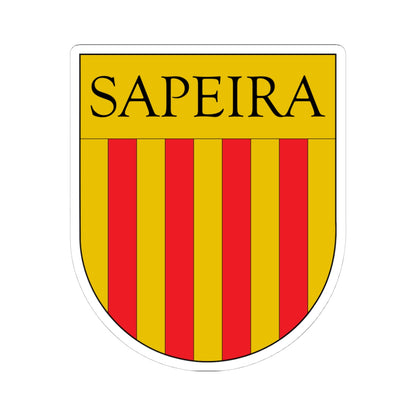 Antic escut municipal de Sapeira (Spain) (Coat of Arms) STICKER Vinyl Kiss-Cut Decal