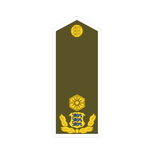 Estonia Army OF 6 (Estonia) (Military Rank) STICKER Vinyl Kiss-Cut Decal