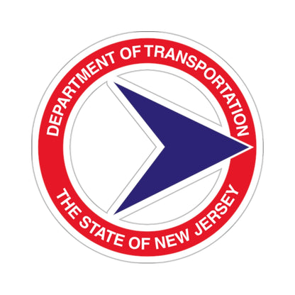 Seal of the New Jersey Department of Transportation - STICKER Vinyl Kiss-Cut Decal