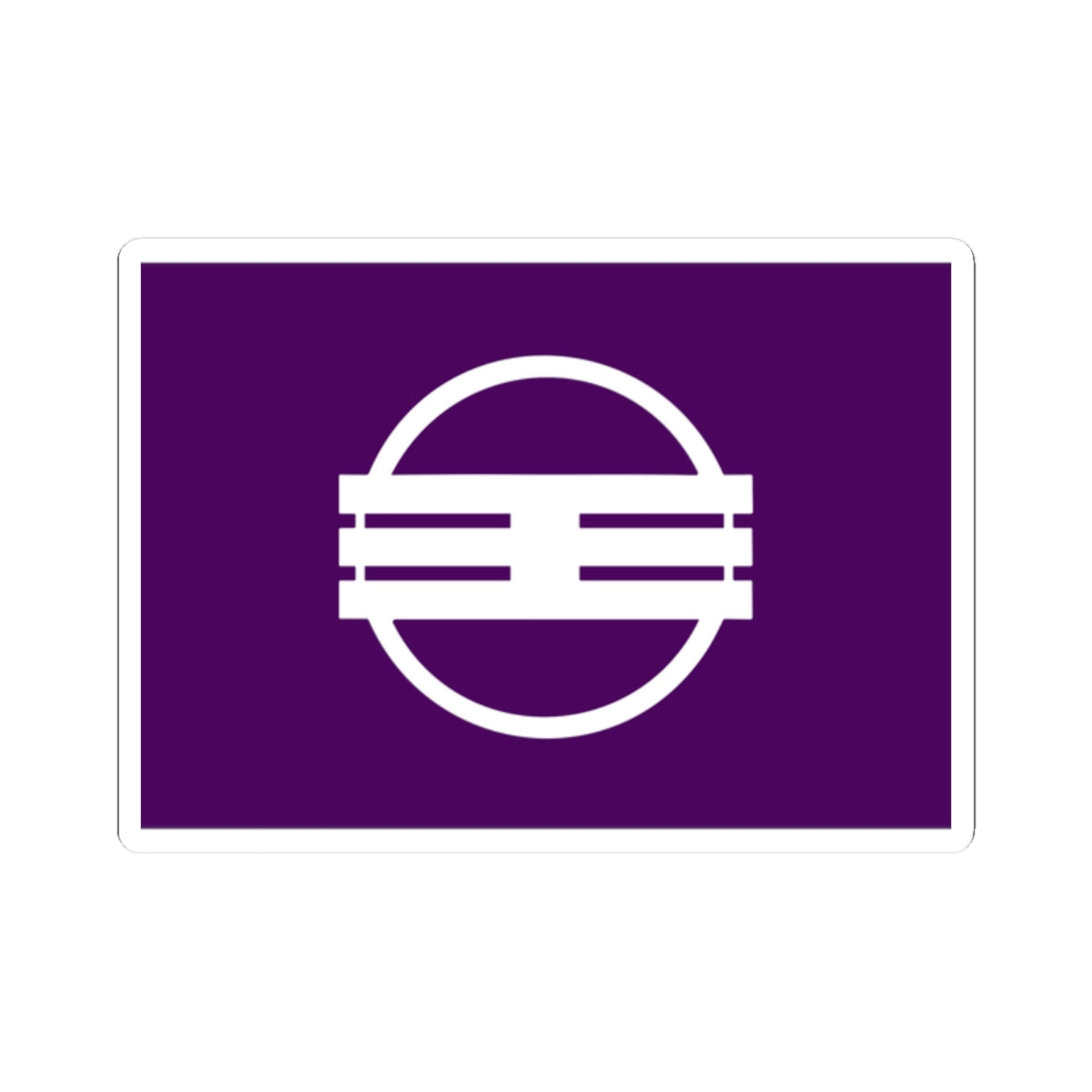 Flag of Oji Nara (Japan) STICKER Vinyl Kiss-Cut Decal