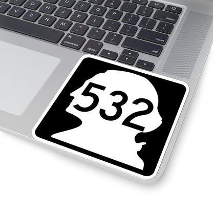 WA-532 (Washington) (Road Sign) STICKER Vinyl Kiss-Cut Decal