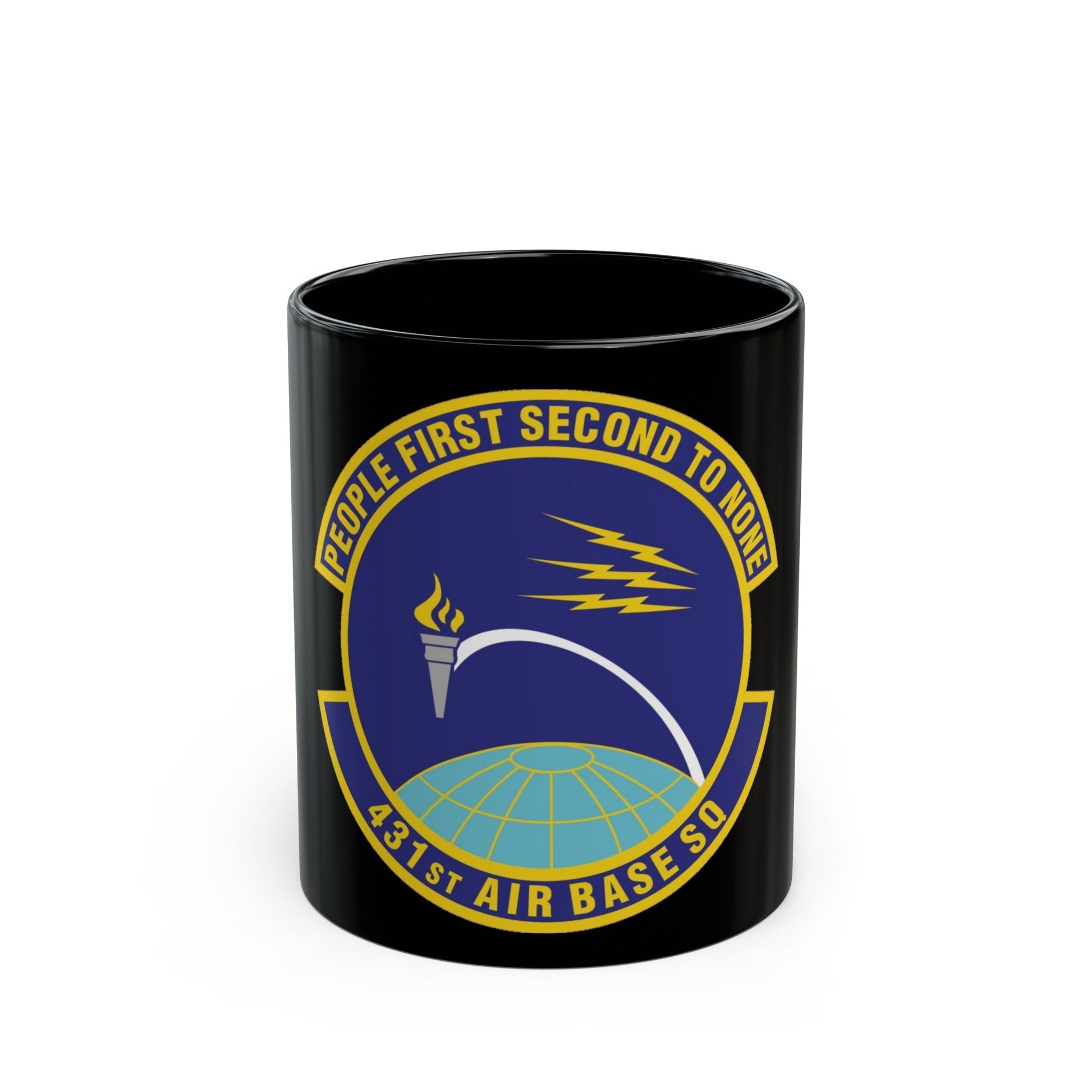 431st Air Base Squadron (U.S. Air Force) Black Coffee Mug-11oz-The Sticker Space