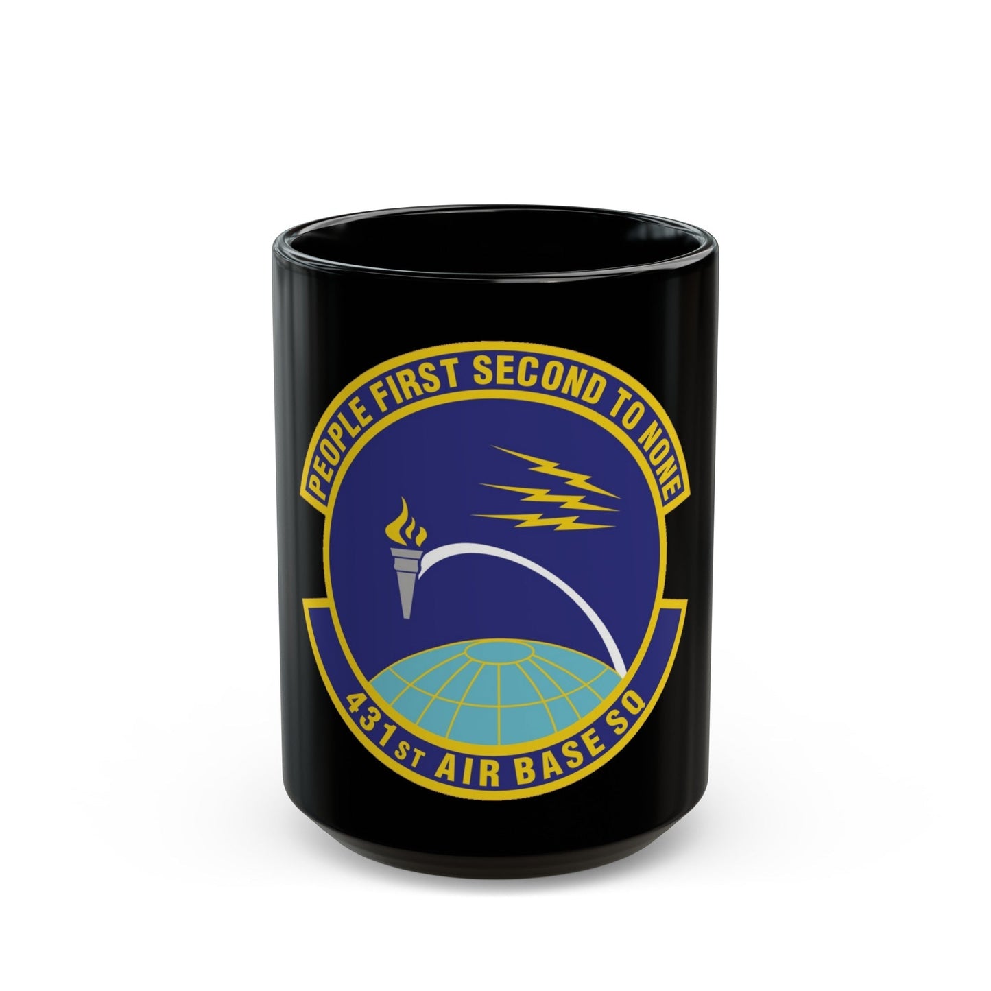 431st Air Base Squadron (U.S. Air Force) Black Coffee Mug-15oz-The Sticker Space