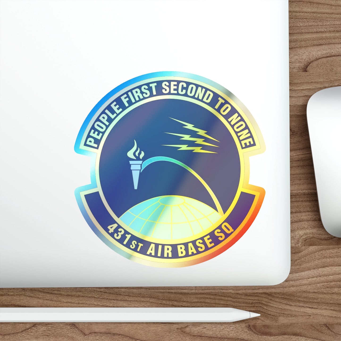 431st Air Base Squadron (U.S. Air Force) Holographic STICKER Die-Cut Vinyl Decal-The Sticker Space