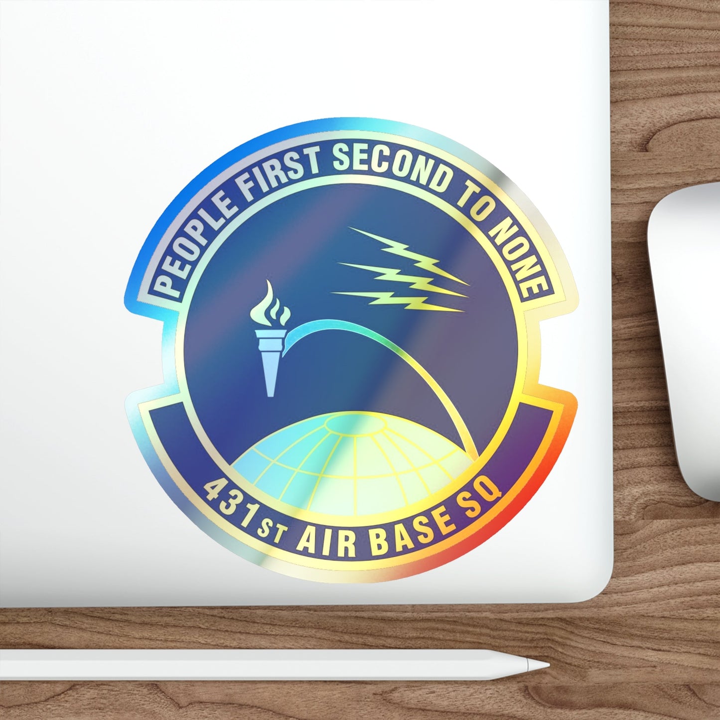 431st Air Base Squadron (U.S. Air Force) Holographic STICKER Die-Cut Vinyl Decal-The Sticker Space