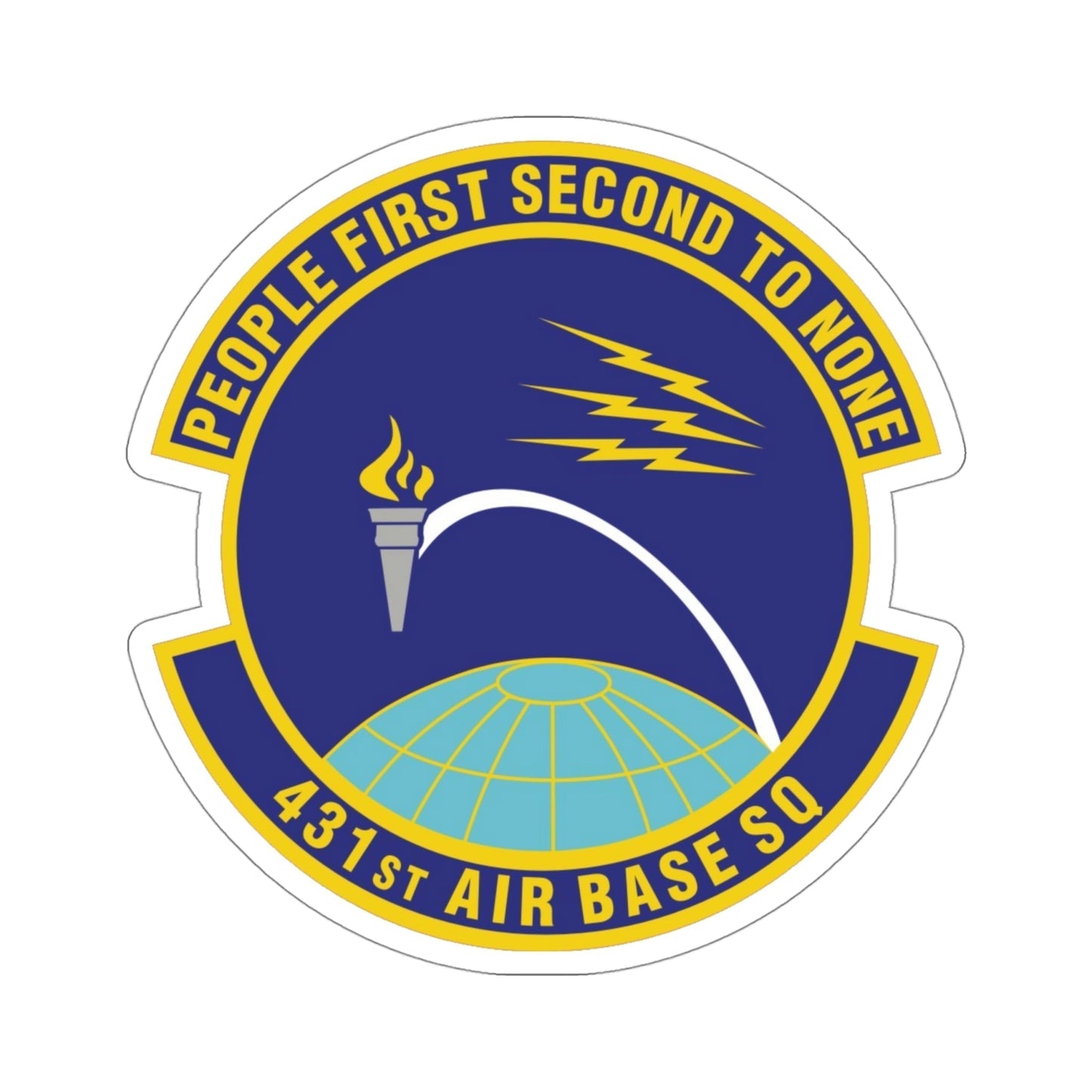 431st Air Base Squadron (U.S. Air Force) STICKER Vinyl Die-Cut Decal-4 Inch-The Sticker Space