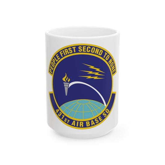 431st Air Base Squadron (U.S. Air Force) White Coffee Mug-15oz-The Sticker Space