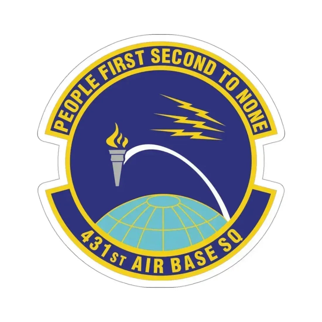 431st Air Base Squadron (U.S. Air Force) STICKER Vinyl Die-Cut Decal 3 Inch - The Sticker Space