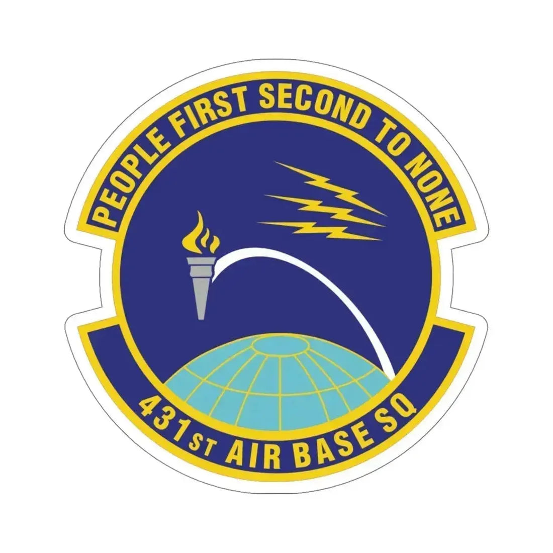 431st Air Base Squadron (U.S. Air Force) STICKER Vinyl Die-Cut Decal 5 Inch - The Sticker Space