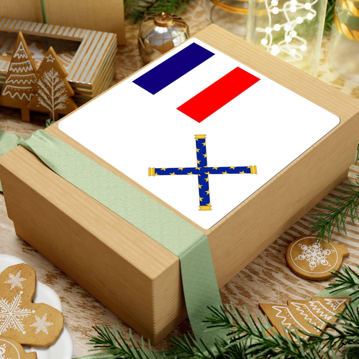 Flag of Marshal of France (France) STICKER Vinyl Kiss-Cut Decal