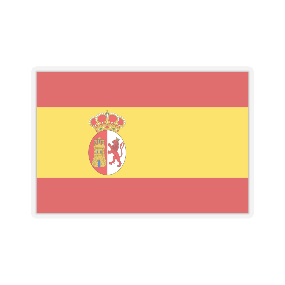 Flag of Spain 1785-1873 1875-1931 (Argentina) STICKER Vinyl Kiss-Cut Decal