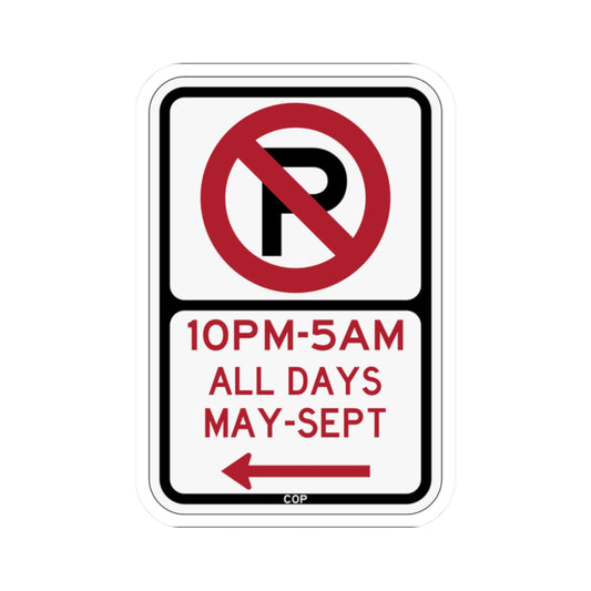PBOT Road sign P1191L (Oregon) (Road Sign) STICKER Vinyl Kiss-Cut Decal