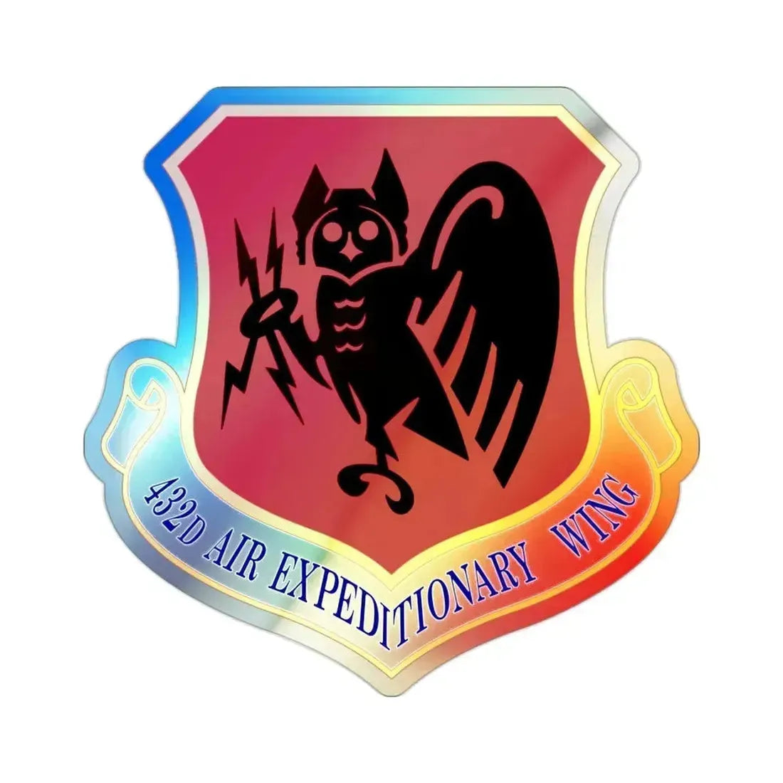 432d Air Expeditionary Wing (U.S. Air Force) Holographic STICKER Die-Cut Vinyl Decal 2 Inch Holographic - The Sticker Space