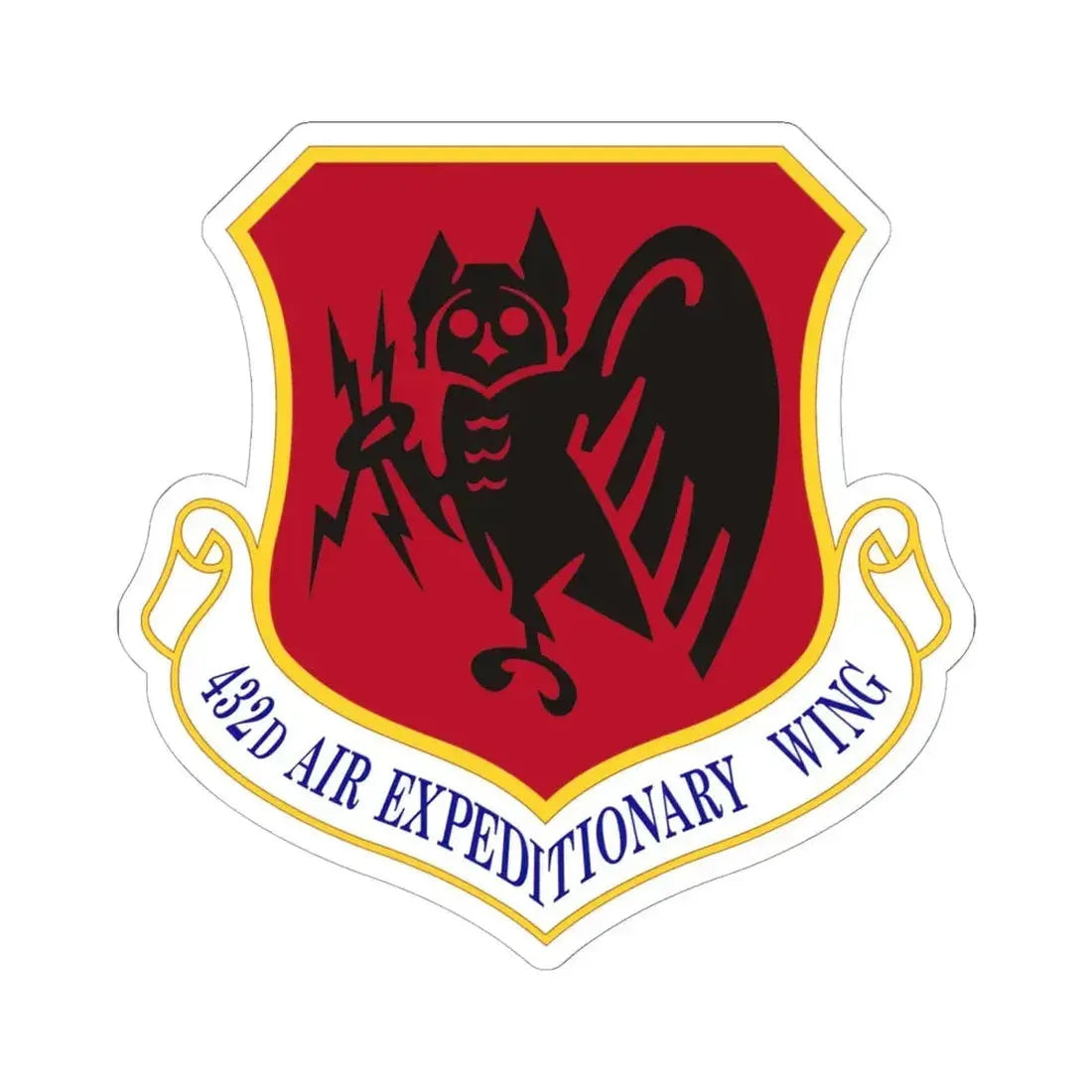 432d Air Expeditionary Wing (U.S. Air Force) STICKER Vinyl Kiss-Cut Decal 6 Inch White - The Sticker Space