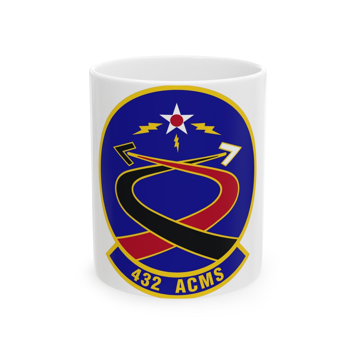 432d Aircraft Communications Maintenance Squadron (U.S. Air Force) White Coffee Mug-11oz-The Sticker Space