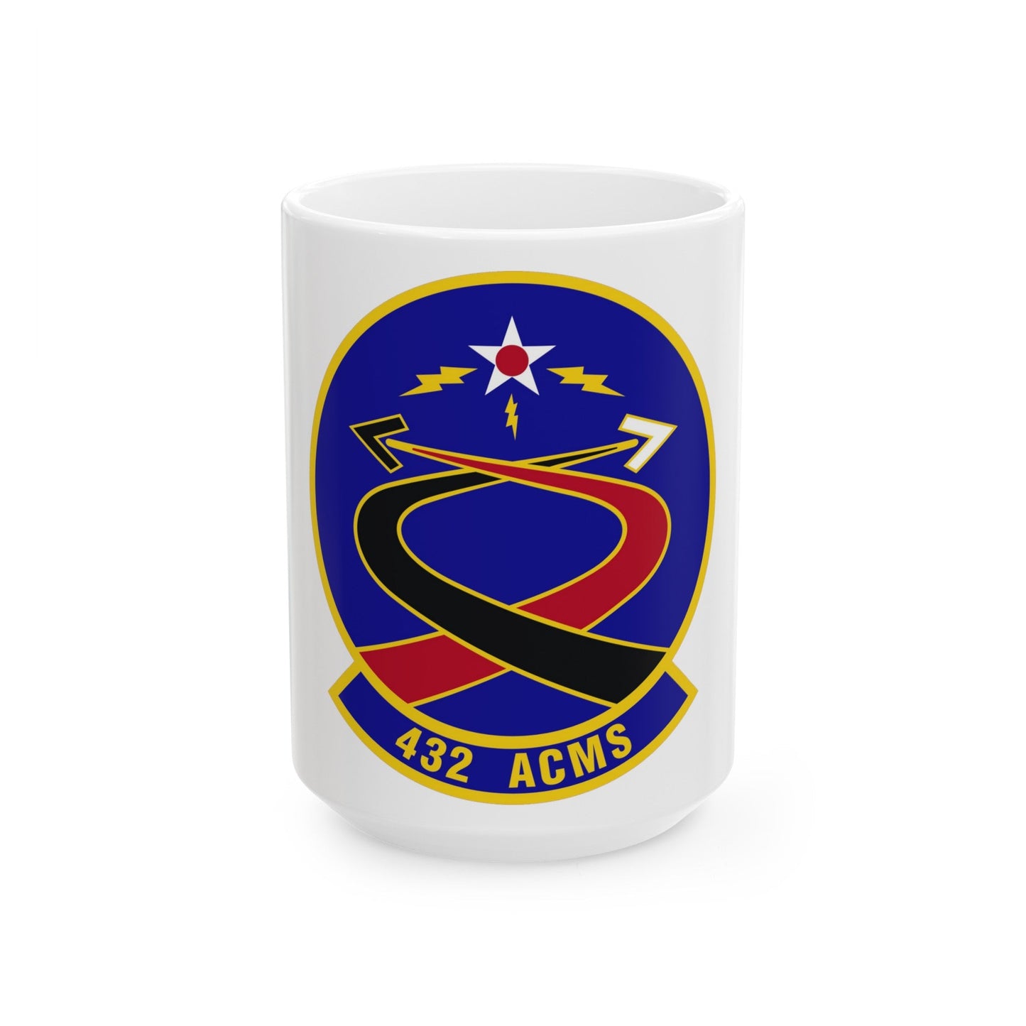 432d Aircraft Communications Maintenance Squadron (U.S. Air Force) White Coffee Mug-15oz-The Sticker Space