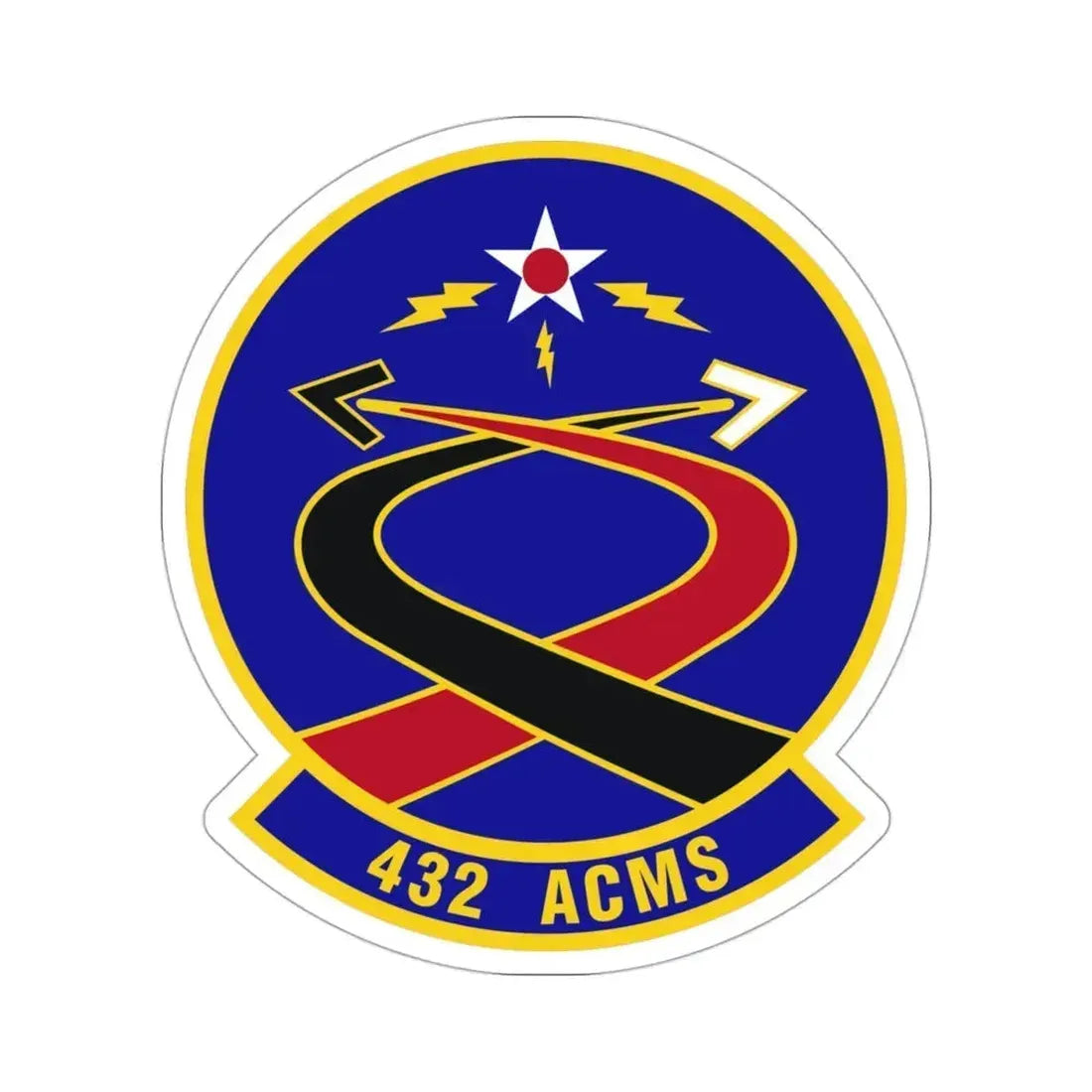 432d Aircraft Communications Maintenance Squadron (U.S. Air Force) STICKER Vinyl Die-Cut Decal 3 Inch - The Sticker Space