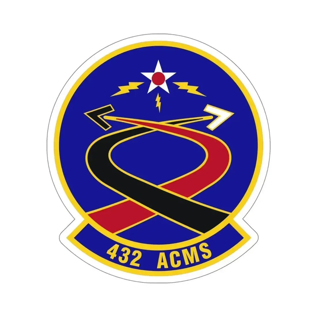 432d Aircraft Communications Maintenance Squadron (U.S. Air Force) STICKER Vinyl Die-Cut Decal 6 Inch - The Sticker Space