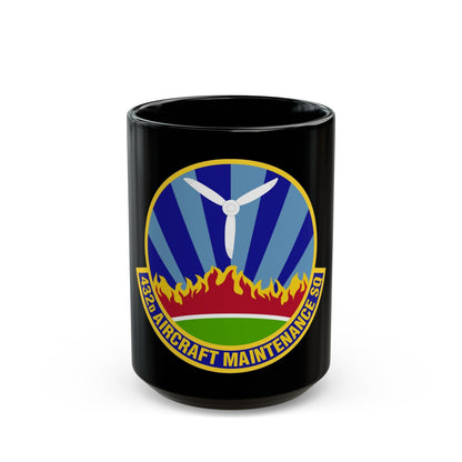 432d Aircraft Maintenance Squadron (U.S. Air Force) Black Coffee Mug-15oz-The Sticker Space