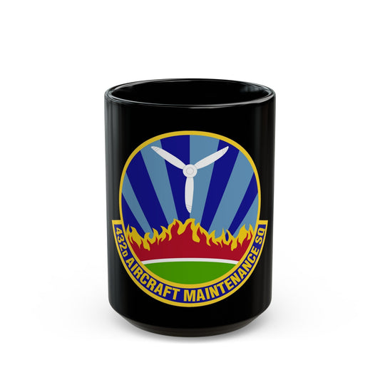 432d Aircraft Maintenance Squadron (U.S. Air Force) Black Coffee Mug-15oz-The Sticker Space