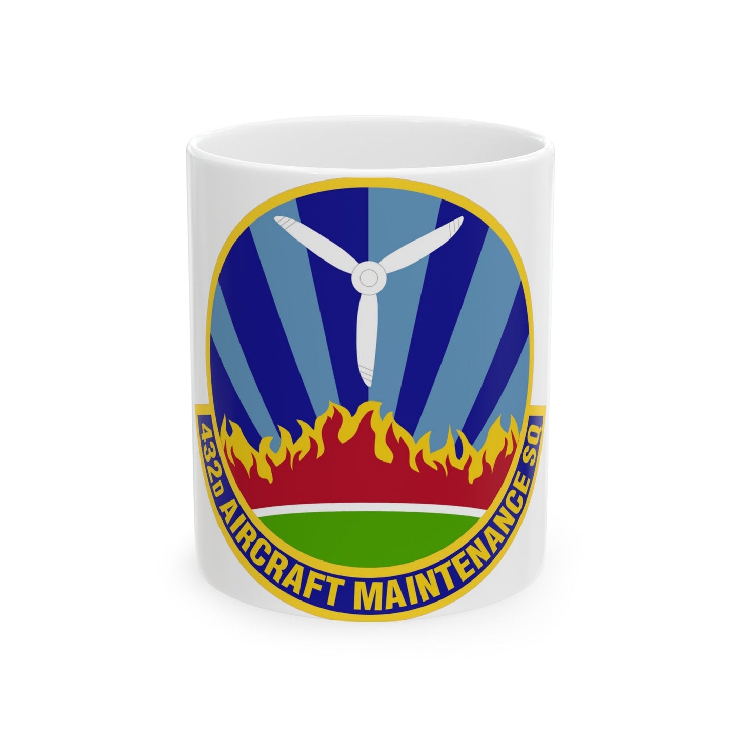 432d Aircraft Maintenance Squadron (U.S. Air Force) White Coffee Mug-11oz-The Sticker Space