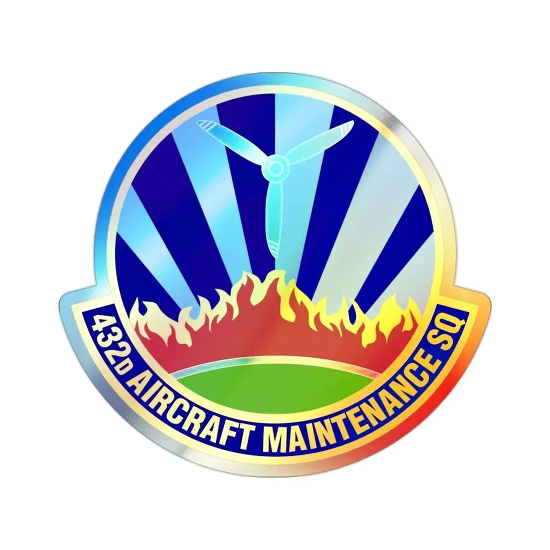432d Aircraft Maintenance Squadron (U.S. Air Force) Holographic STICKER Die-Cut Vinyl Decal - The Sticker Space