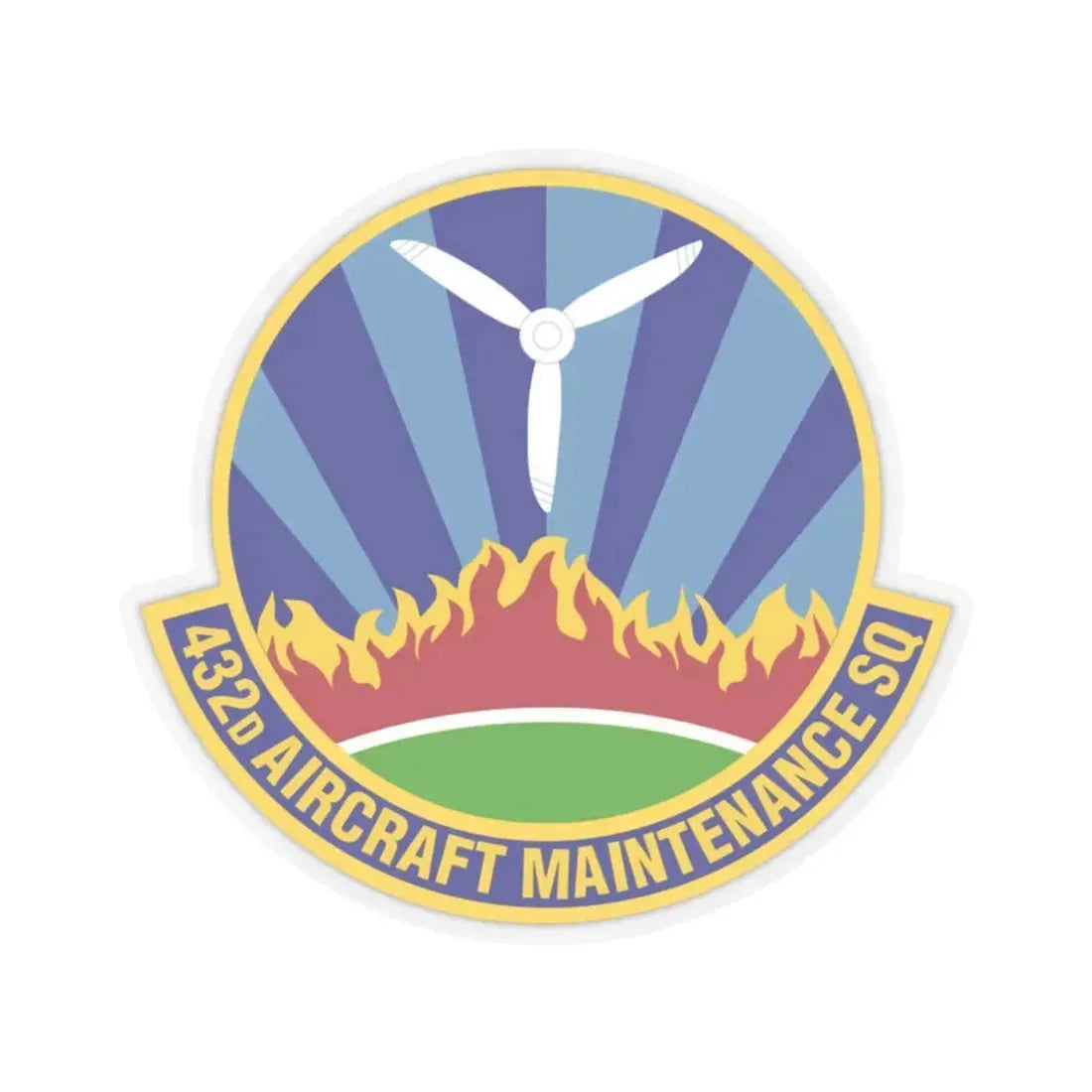 432d Aircraft Maintenance Squadron (U.S. Air Force) STICKER Vinyl Kiss-Cut Decal 2 Inch Transparent - The Sticker Space