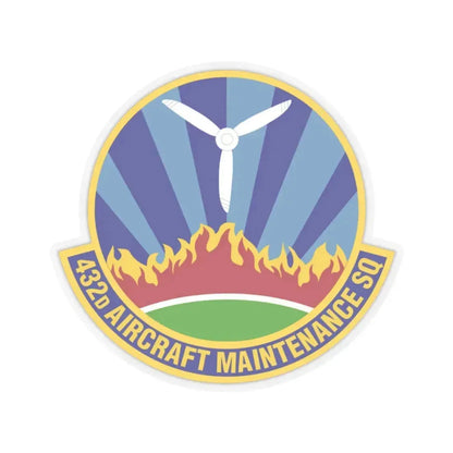 432d Aircraft Maintenance Squadron (U.S. Air Force) STICKER Vinyl Kiss-Cut Decal 2 Inch Transparent - The Sticker Space