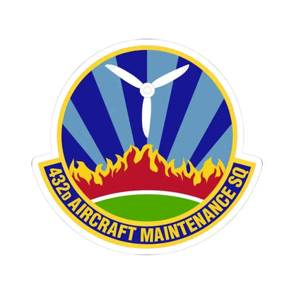 432d Aircraft Maintenance Squadron (U.S. Air Force) STICKER Vinyl Kiss-Cut Decal 3 Inch White - The Sticker Space