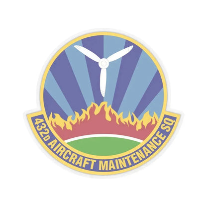 432d Aircraft Maintenance Squadron (U.S. Air Force) STICKER Vinyl Kiss-Cut Decal 4 Inch Transparent - The Sticker Space