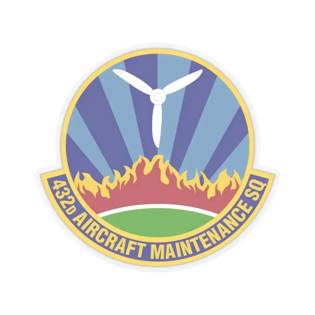 432d Aircraft Maintenance Squadron (U.S. Air Force) STICKER Vinyl Kiss-Cut Decal 6 Inch Transparent - The Sticker Space