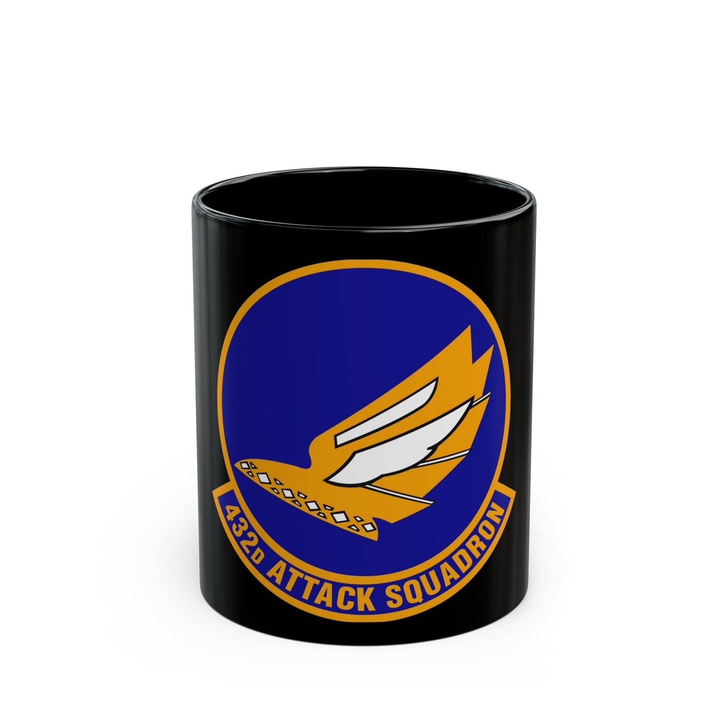 432d Attack Squadron (U.S. Air Force) Black Coffee Mug-11oz-The Sticker Space