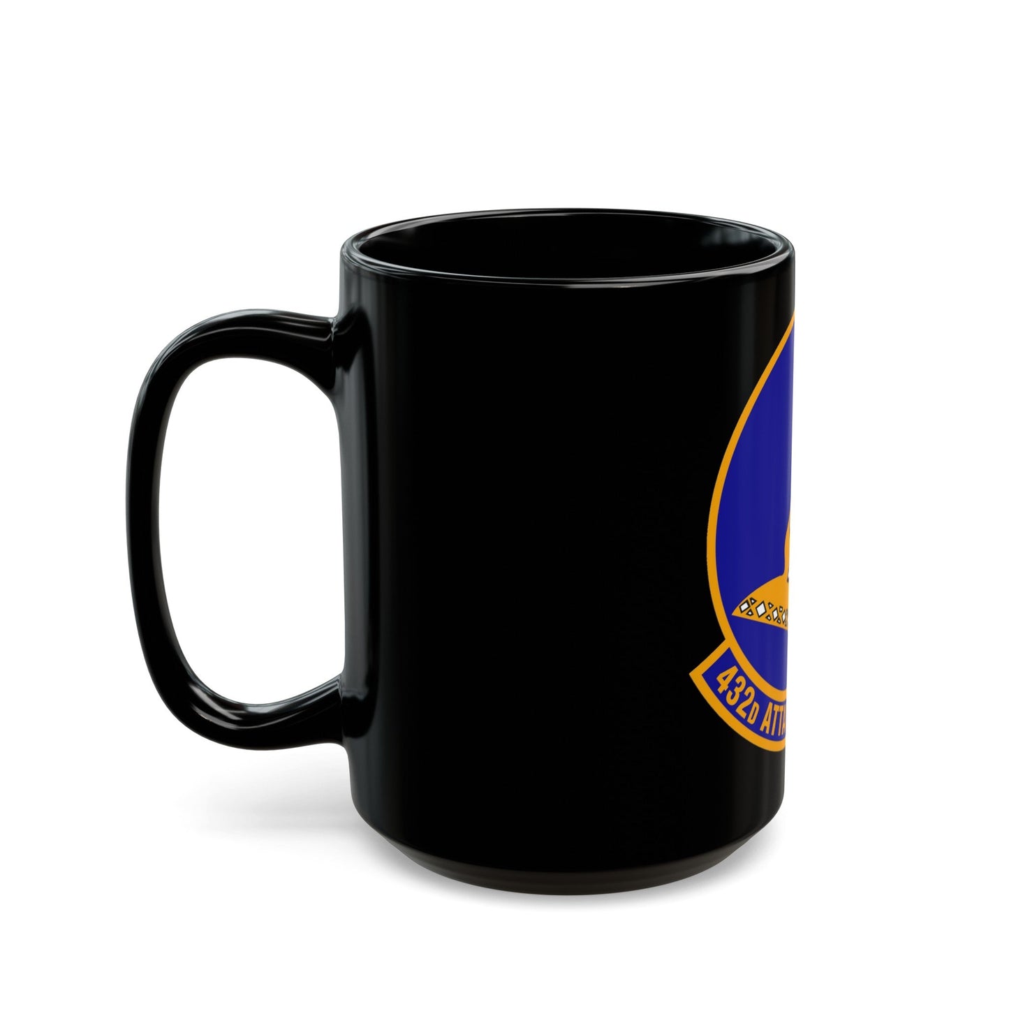 432d Attack Squadron (U.S. Air Force) Black Coffee Mug-The Sticker Space