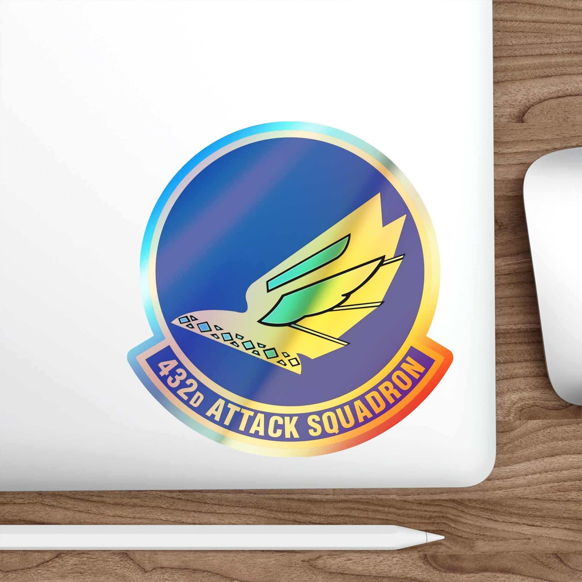 432d Attack Squadron (U.S. Air Force) Holographic STICKER Die-Cut Vinyl Decal-The Sticker Space