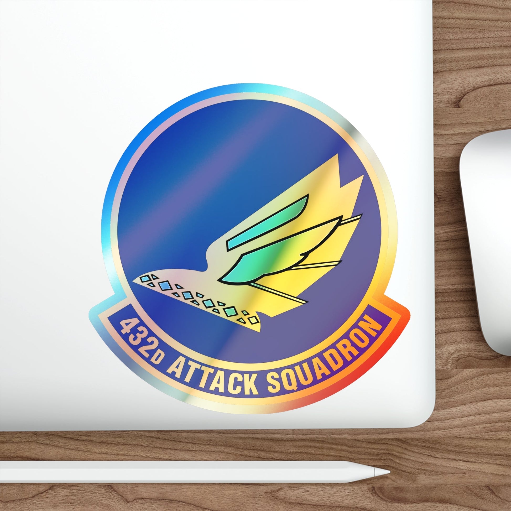 432d Attack Squadron (U.S. Air Force) Holographic STICKER Die-Cut Vinyl Decal-The Sticker Space