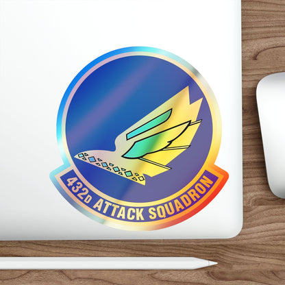 432d Attack Squadron (U.S. Air Force) Holographic STICKER Die-Cut Vinyl Decal-The Sticker Space