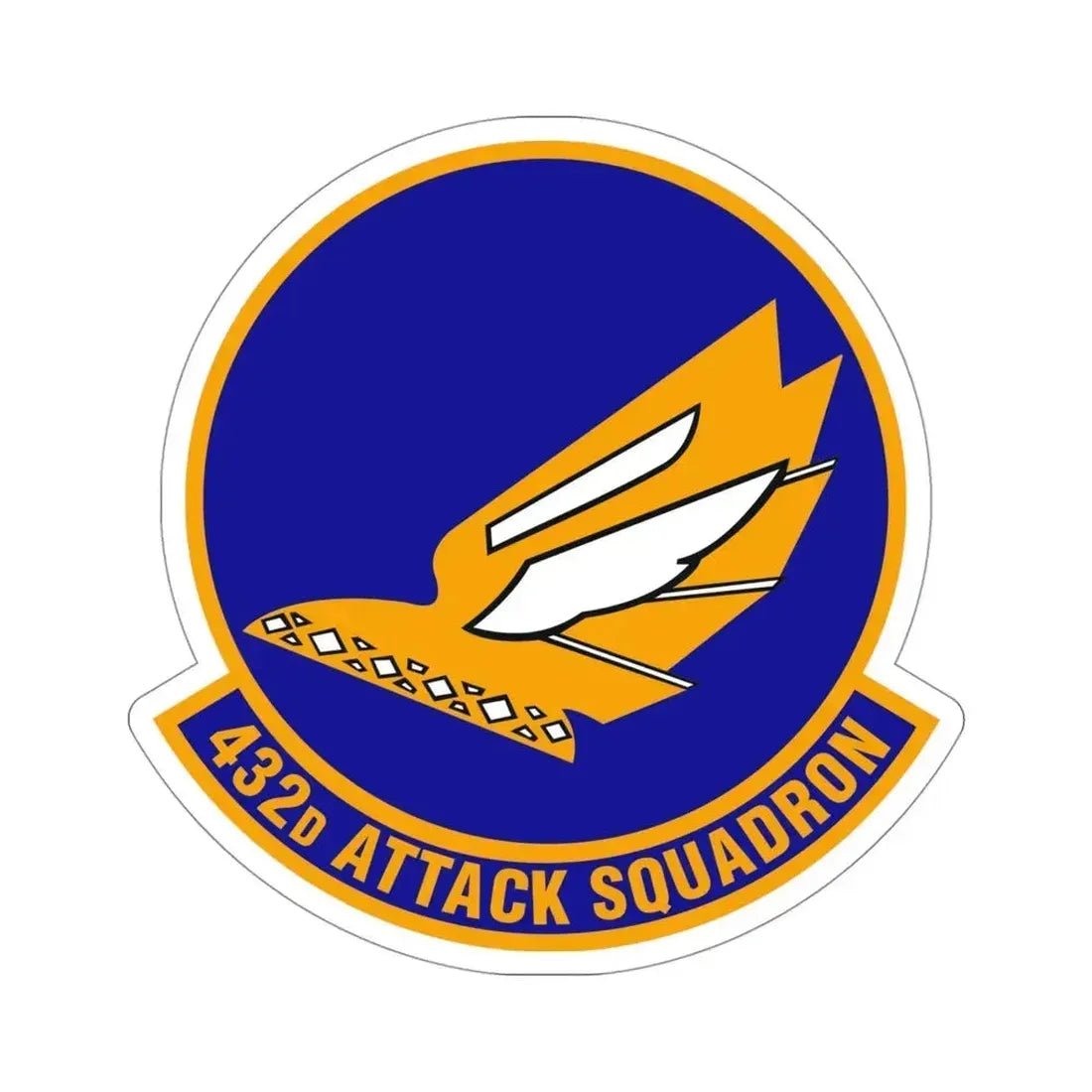 432d Attack Squadron (U.S. Air Force) STICKER Vinyl Die-Cut Decal 4 Inch - The Sticker Space