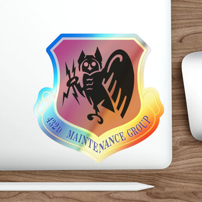 432d Maintenance Group (U.S. Air Force) Holographic STICKER Die-Cut Vinyl Decal-The Sticker Space