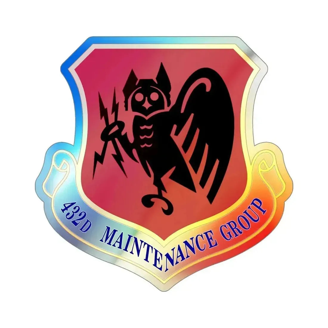 432d Maintenance Group (U.S. Air Force) Holographic STICKER Die-Cut Vinyl Decal 5 Inch Holographic - The Sticker Space