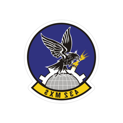 432d Maintenance Squadron (U.S. Air Force) REVERSE PRINT Transparent STICKER-2" × 2"-The Sticker Space