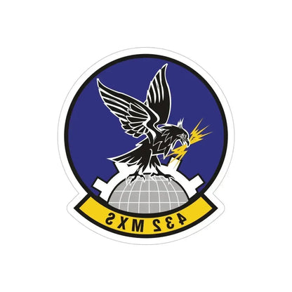 432d Maintenance Squadron (U.S. Air Force) REVERSE PRINT Transparent Die-Cut STICKER 6 Inch Die-Cut Transparent - The Sticker Space