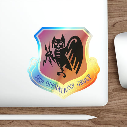 432d Operations Group (U.S. Air Force) Holographic STICKER Die-Cut Vinyl Decal-The Sticker Space