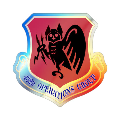 432d Operations Group (U.S. Air Force) Holographic STICKER Die-Cut Vinyl Decal-2 Inch-The Sticker Space