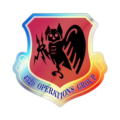 432d Operations Group (U.S. Air Force) Holographic STICKER Die-Cut Vinyl Decal-3 Inch-The Sticker Space