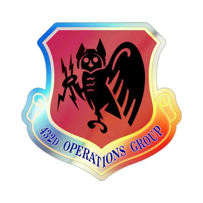 432d Operations Group (U.S. Air Force) Holographic STICKER Die-Cut Vinyl Decal 2 Inch Holographic - The Sticker Space