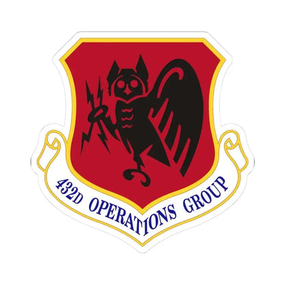 432d Operations Group (U.S. Air Force) STICKER Vinyl Kiss-Cut Decal 3 Inch White - The Sticker Space