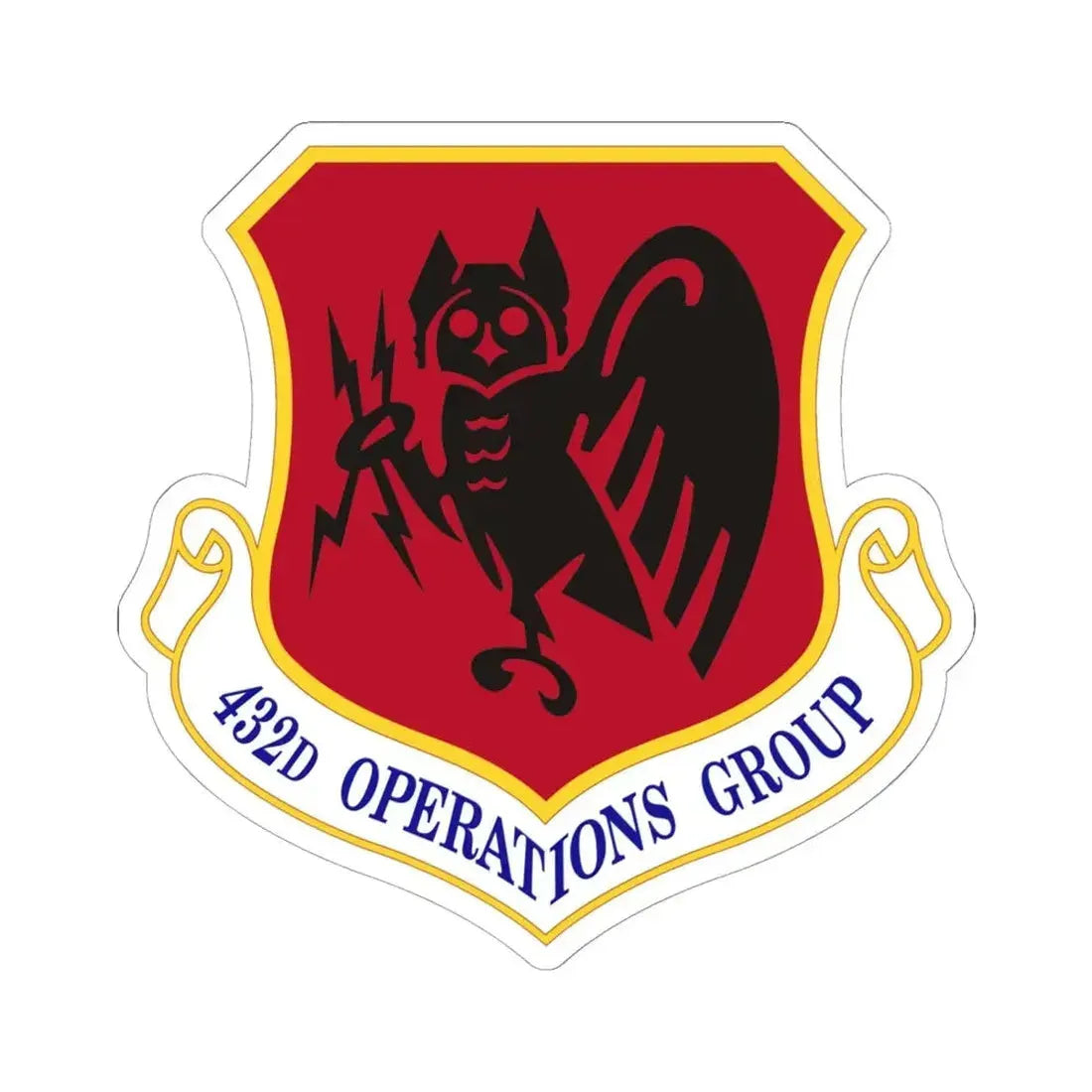 432d Operations Group (U.S. Air Force) STICKER Vinyl Kiss-Cut Decal 6 Inch White - The Sticker Space