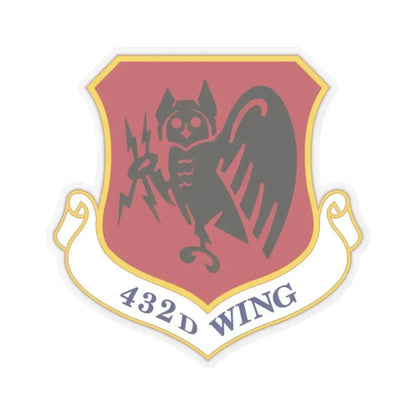 432d Wing (U.S. Air Force) STICKER Vinyl Kiss-Cut Decal 2 Inch Transparent - The Sticker Space